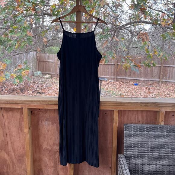 A New Day Black Pleated Sleeveless Midi Dress Size XXL. NEW - Picture 1 of 7